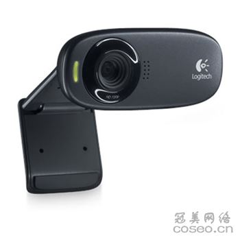 罗技 C310 HD500万像素720P高清晰网络摄像头 黑色